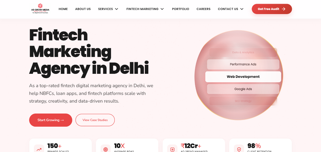 Ad Grow Media Website Screenshot