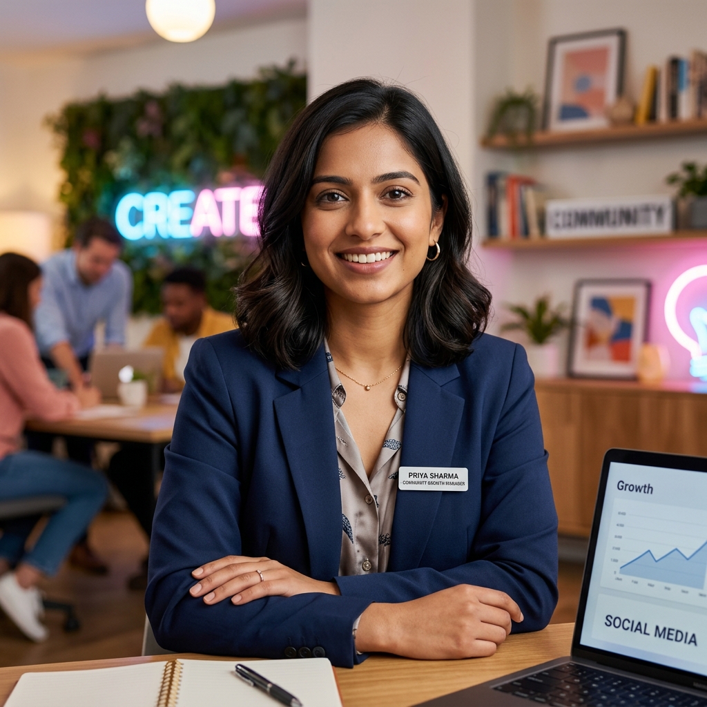 Riya Patel - Social Media & Community Growth Manager
